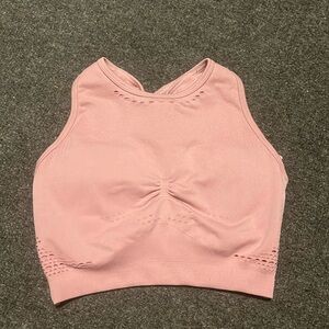 Gymshark light pink crop top size medium
